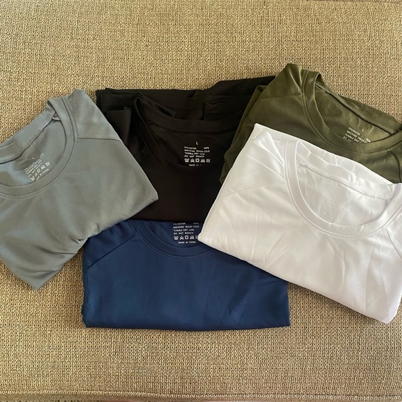 Other - NWOT Men's Workout Athletic Shirts Sz Large Set of 5